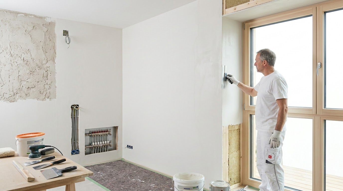 Renovierungsarbeiten nach energetischer Sanierung