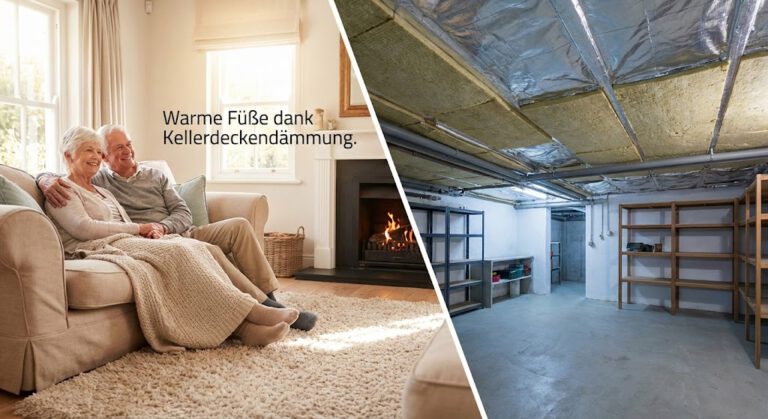 Kellerdecke dämmen: Die unterschätzte Sparmaßnahme für warme Füße