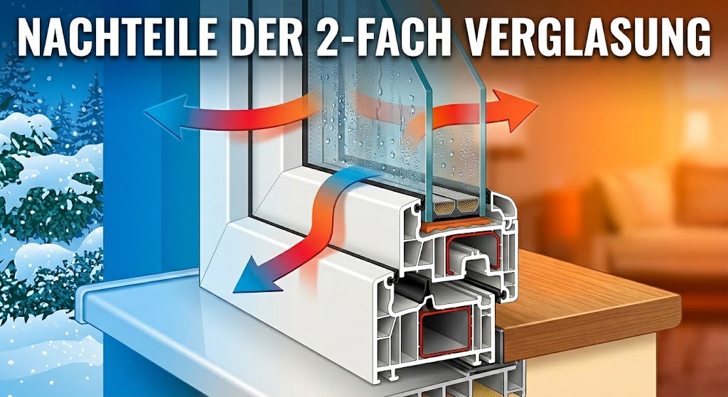 Vergleich zwischen 2-fach und 3-fach verglasten Fenstern