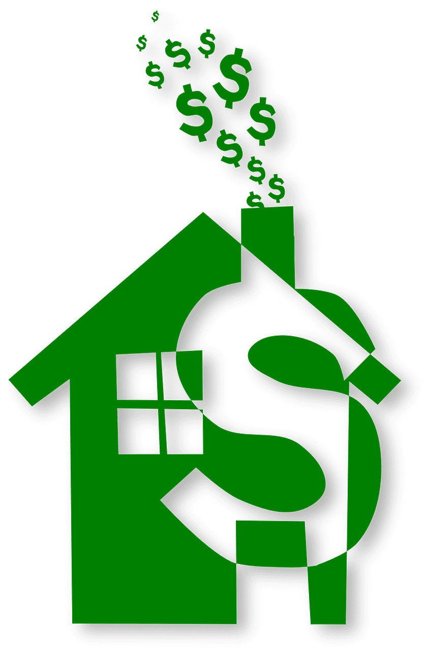 Zeichnung eines Hauses mit eingebunden Euro-Zeichen