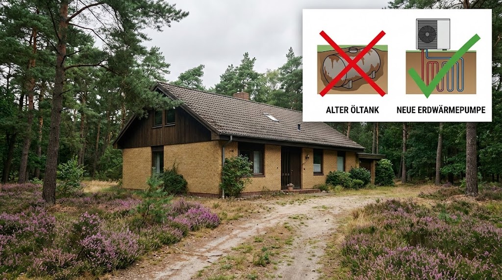 Einfamilienhaus in Quickborn wechselt auf Erdwärme