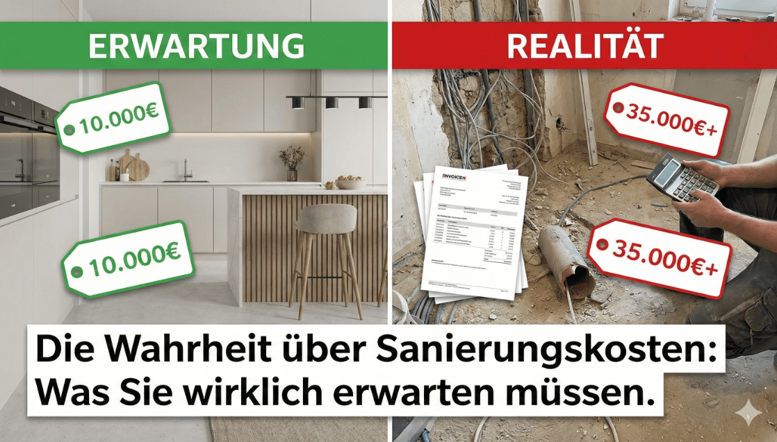 Die Wahrheit über Sanierungskosten: Was Sie wirklich erwarten müssen