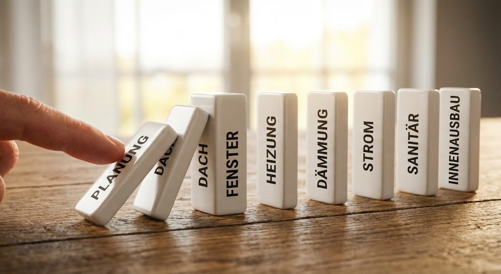 Ablaufplan energetische Sanierung Reihenfolge