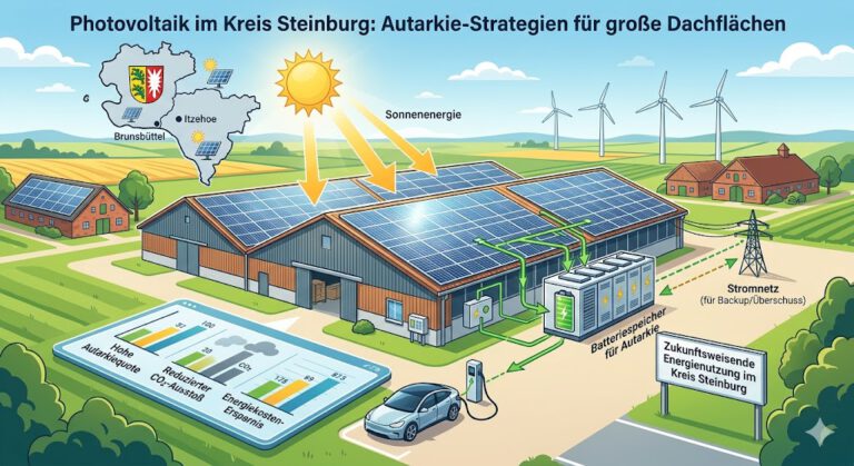 Photovoltaik im Kreis Steinburg: Autarkie-Strategien für große Dächer