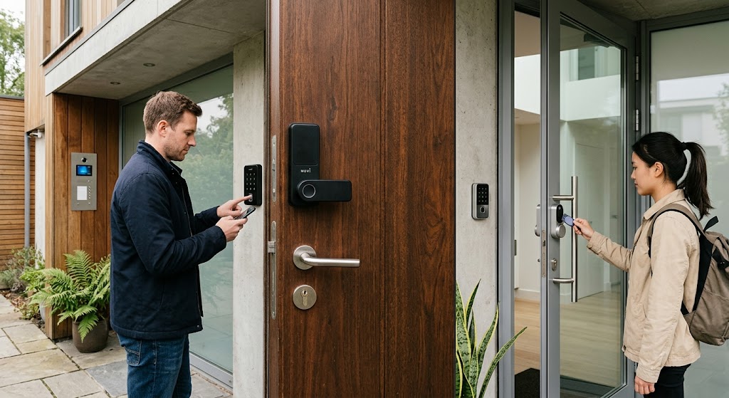 Smarte Türschlösser und Zugangssysteme Veraunschaulichung