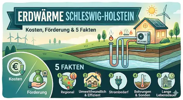 Erdwärme Schleswig-Holstein: Kosten, Förderung & 5 Fakten