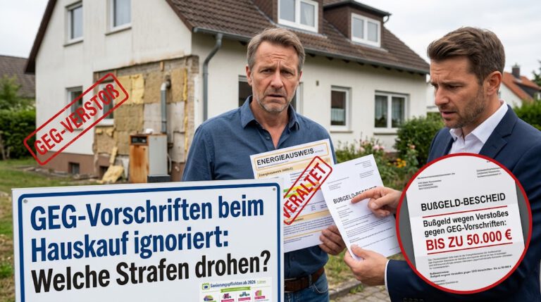 GEG-Vorschriften beim Hauskauf nicht umsetzen?  Welche Strafen drohen?