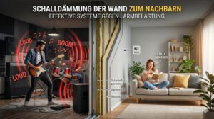 Schalldämmung Wand zum Nachbarn: Aufbau & Systeme