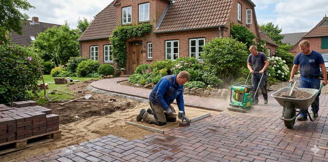 Pflasterarbeiten in Itzehoe – so entstehen Terrassen und Auffahrten, die Jahrzehnte halten