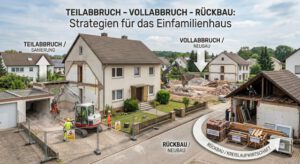 Teilabbruch, Vollabbruch, Rückbau: 5 Unterschiede erklärt