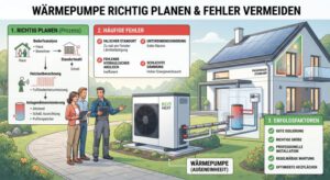 Wärmepumpe planen: Ablauf, Standort & Fehlerquellen