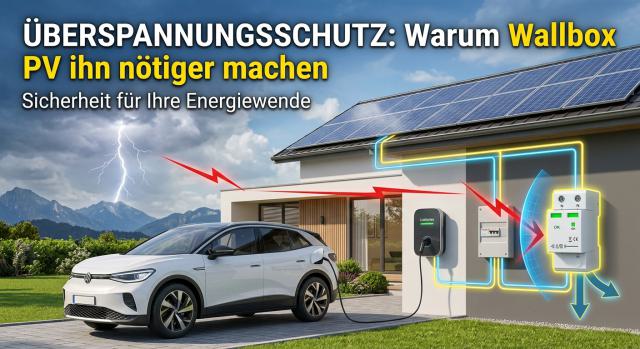 Überspannungsschutz: Warum Wallbox und PV ihn nötiger machen