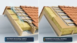 Kaltdach oder Warmdach: Unterschied, Aufbau & Vergleich