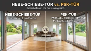 Hebe-Schiebe-Tür vs. PSK: Schiebetüren im Praxisvergleich