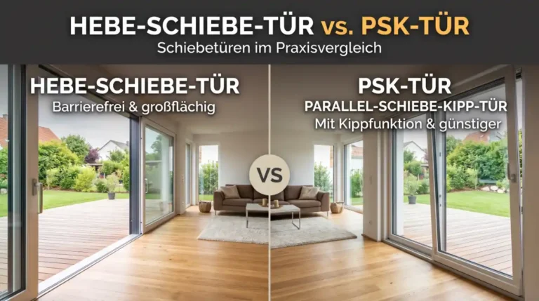 Hebe-Schiebe-Tür vs. PSK: Schiebetüren im Praxisvergleich