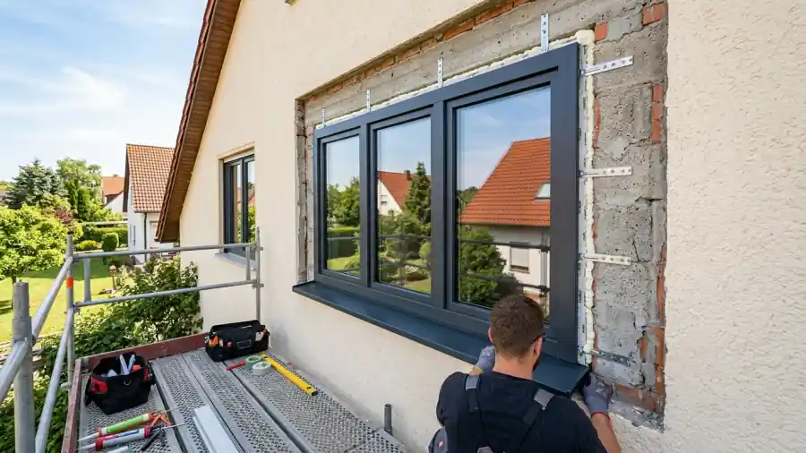 Fachgerechter Fenstertausch mit moderner Dreifachverglasung und RAL-Anschlussdichtung